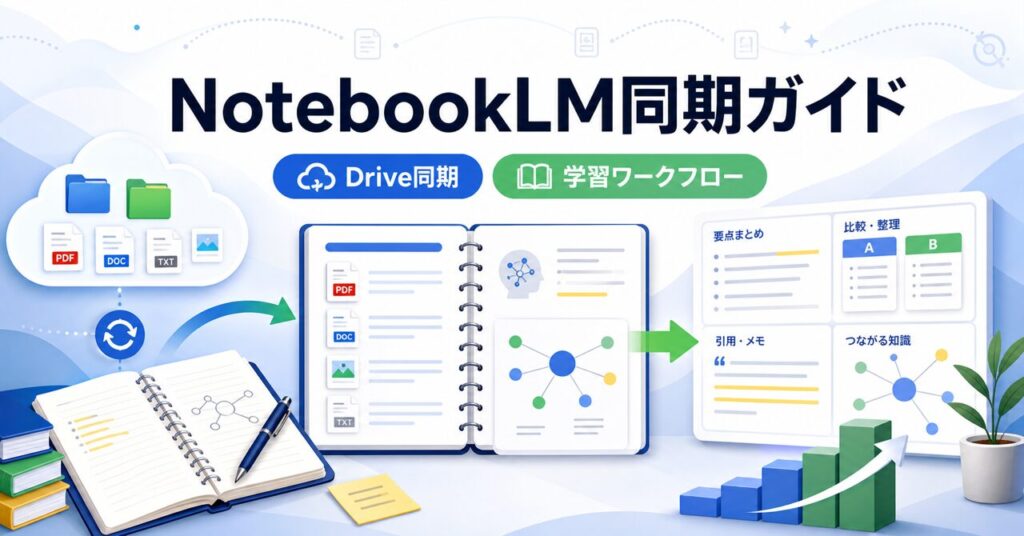 NotebookLM Drive同期ガイドのアイキャッチ画像