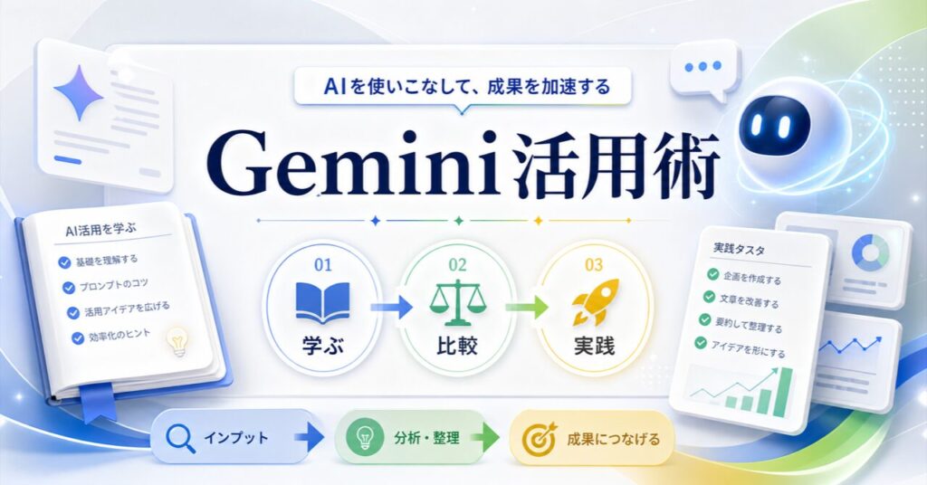 Gemini 3.5 Flash 使い方【2026年最新】のアイキャッチ