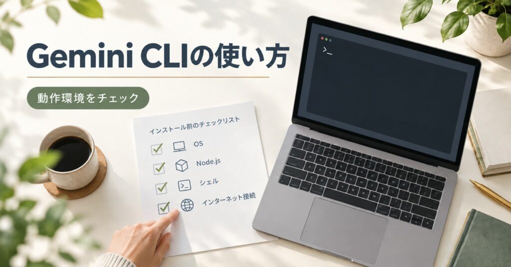 Gemini CLIの使い方 インストールから無料枠の現状まで解説