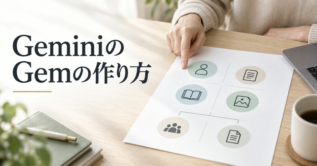 GeminiのGemの作り方｜設定手順・使い分け・共有時の注意点